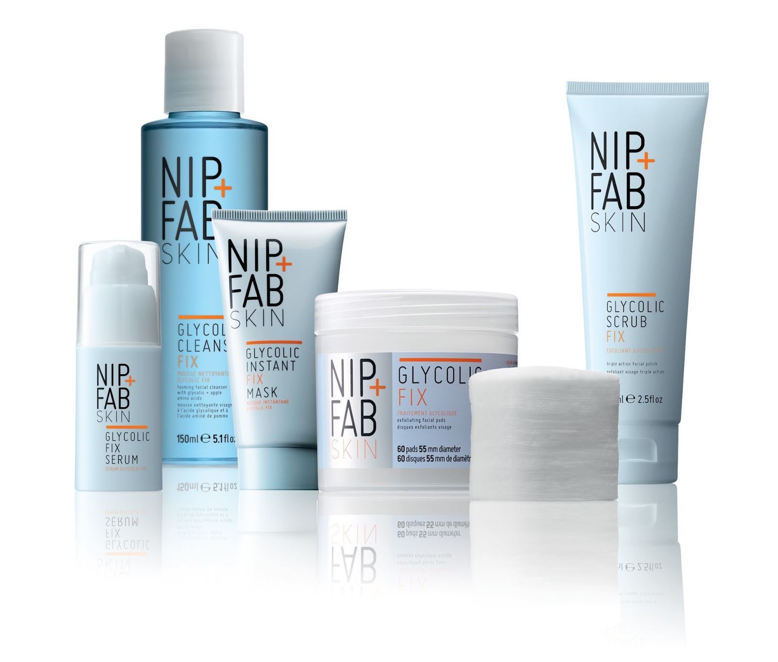 Reveal Brighter Skin with the Nip+Fab Glycolic Range.